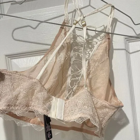 Victoria's Secret Women's Cream Lace Bralette - Picture 6 of 6